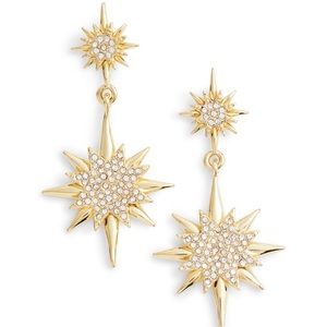 Vince Camuto Starburst Drop Earrings